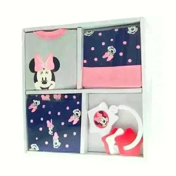 Disney Minnie Mouse 4 Piece Layette Set (Baby / Newborn Clothing) - Picture 2 of 2